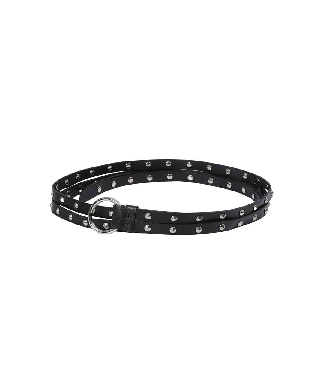 SINGLE O RING STUDDED TYING BELT