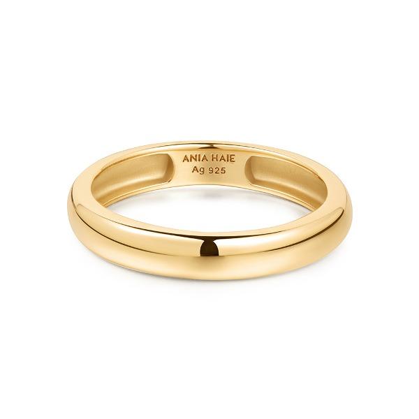 커브 돔 밴드 925 실버 반지 R056-01G