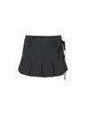 RUE PLEATS SKIRT charcoal
