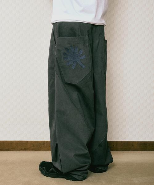 DD 10s structure balloon chino pants (PURPLE GREY)