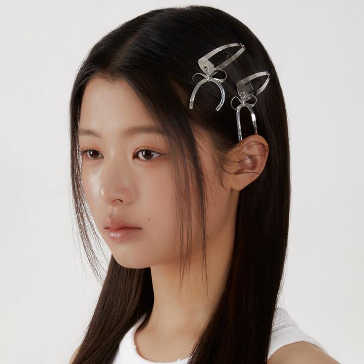 METAL RIBBON HAIR CLIP