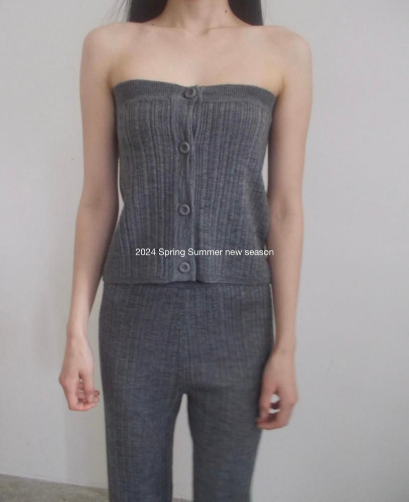 (오트 블랙당일) 런던플랏 엘버튼 스커트 팬츠 셋업 (3COLOR)