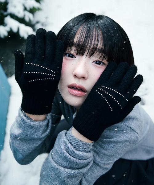 Meow Gloves 울 장갑 핑거홀