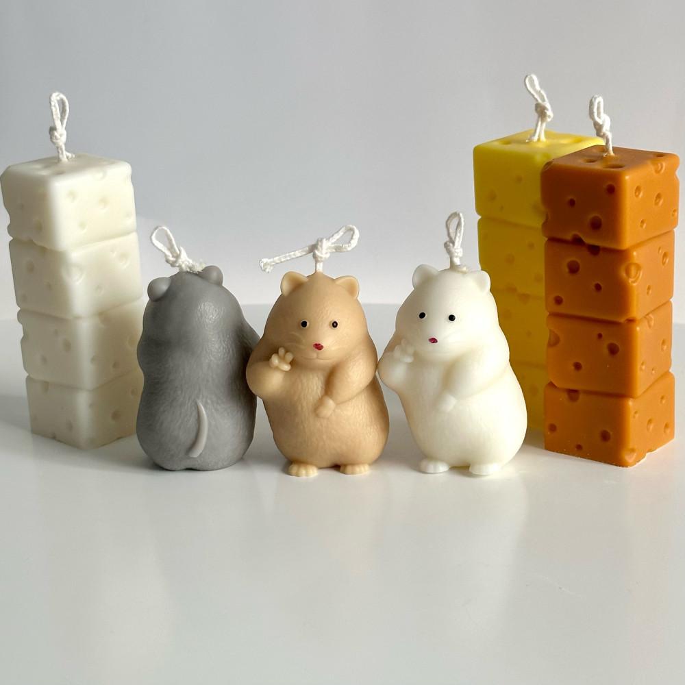 브이 햄스터캔들 치즈 캔들 오브제캔들 인테리어캔들 퇴직 집들이 선물 초멍