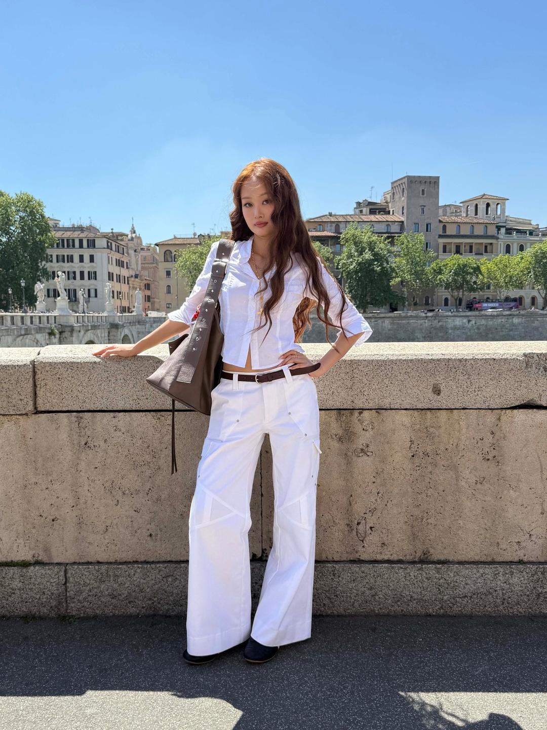 Elio Linecut Cargo Pants (White)