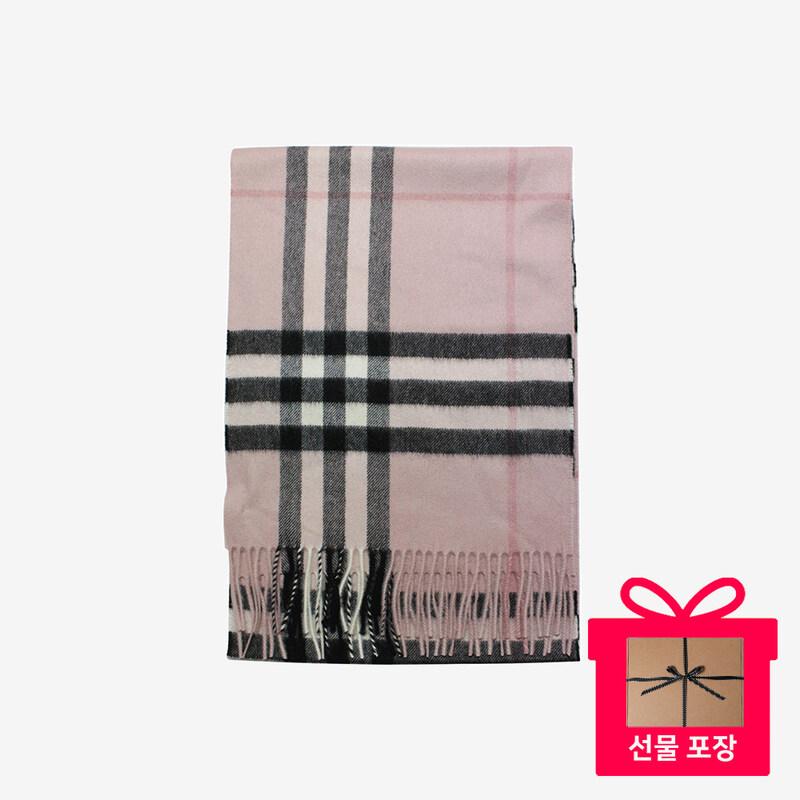 버버리 캐시미어 스카프 머플러 핑크 80155251