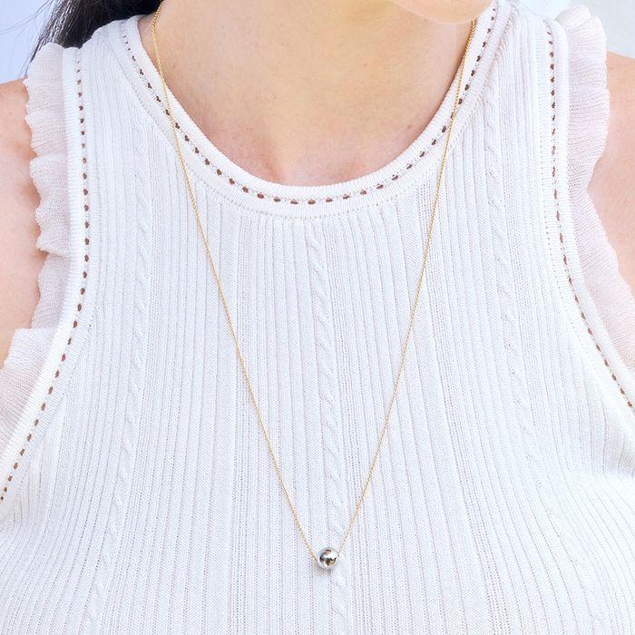 momo ball long necklace