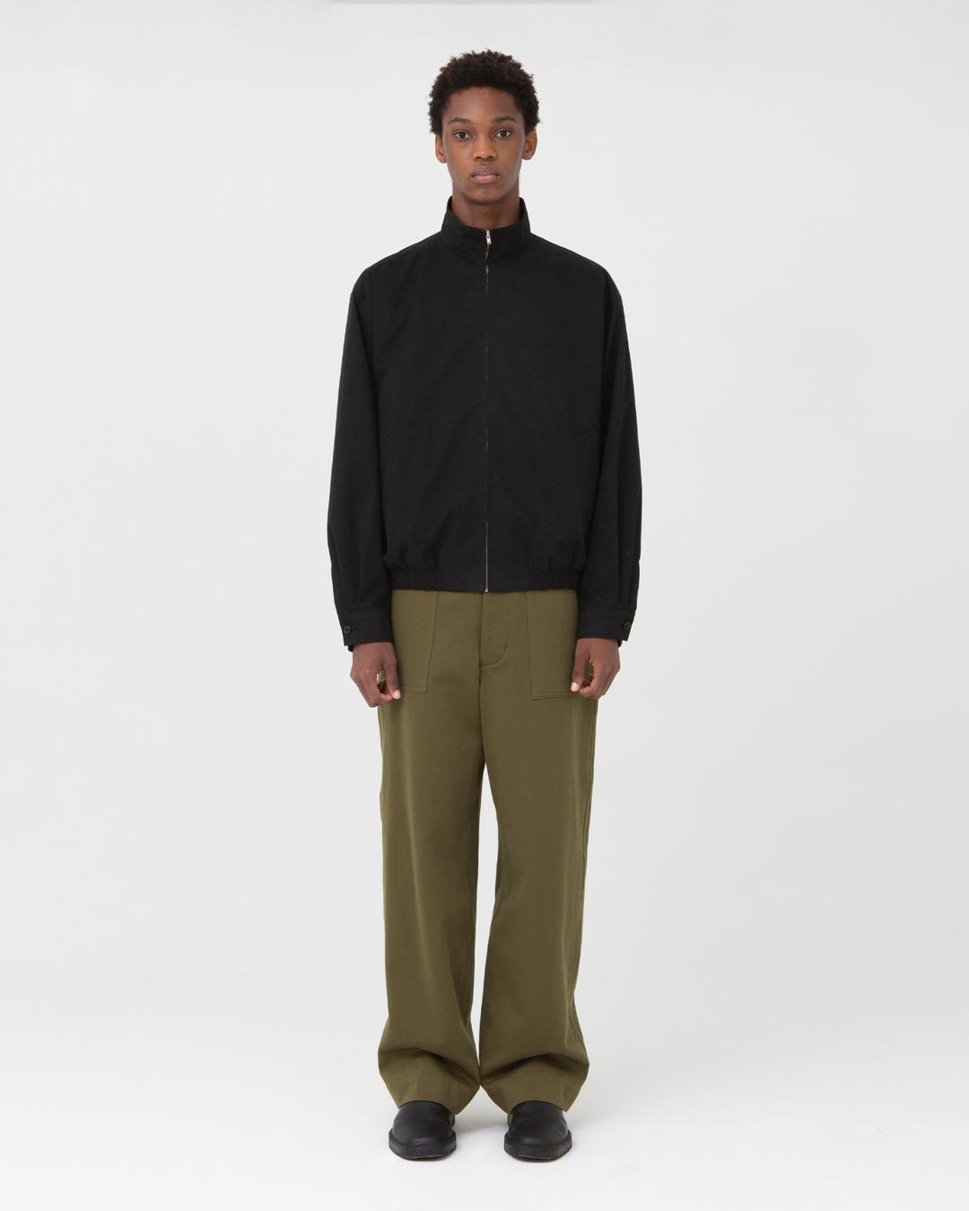 Stand Collar Blouson, Black