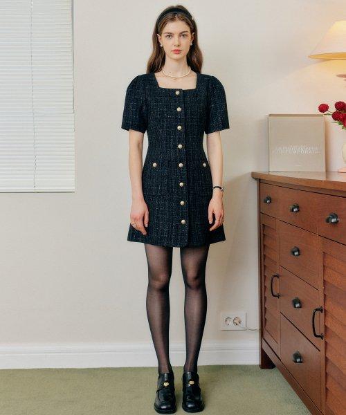 안나 트위드 드레스 / ANNA TWEED DRESS_2colors