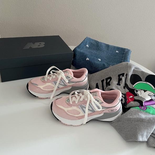[해외]뉴발란스 키즈 퓨어셀 990 V6 핑크 헤이즈 GC990PK6