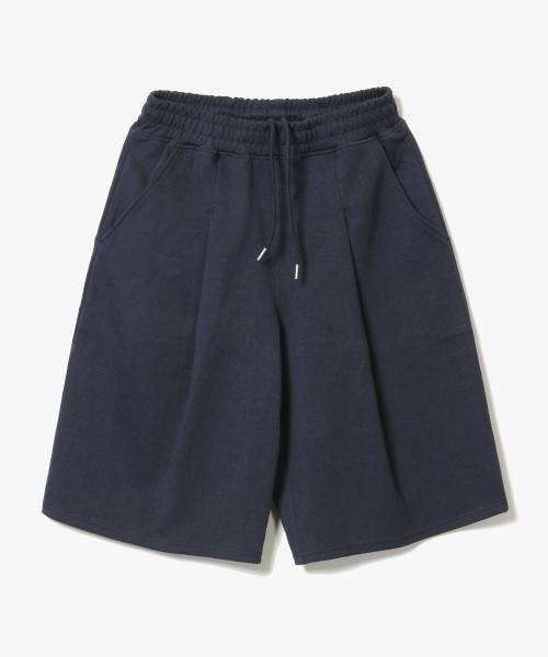 제로(XERO)  Deep One Tuck Sweat Shorts [Navy] - 사이즈 & 후기 | 무신사