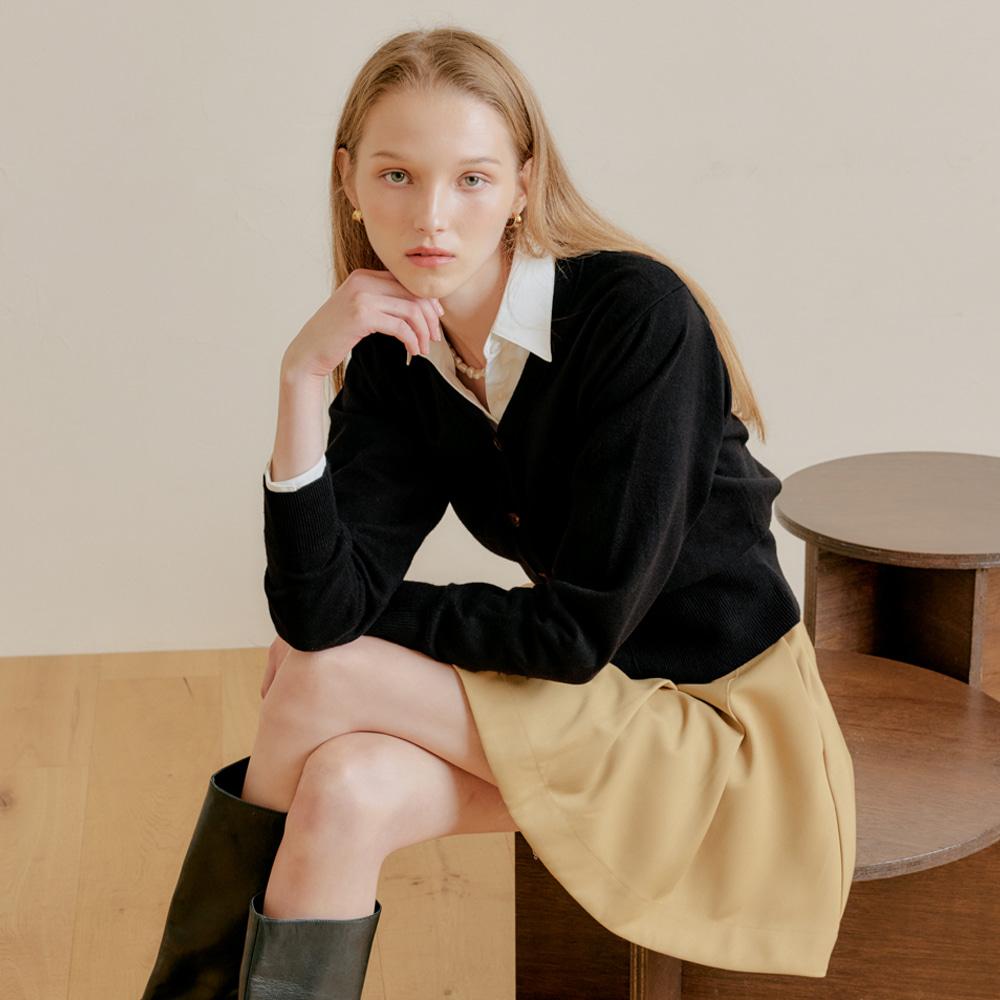 GNRL 베이직 가디건 [BLACK]