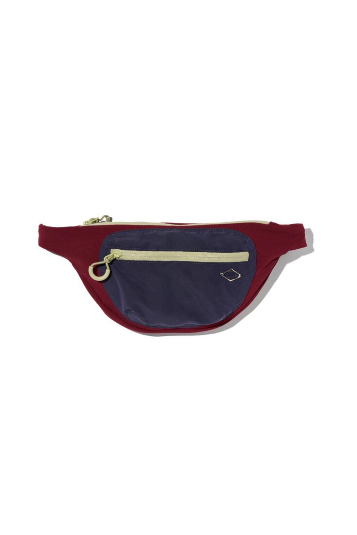 RHOMBUS BUM BAG (RED/NAVY)