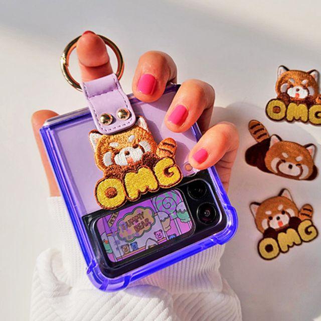 [무료배송] 갤럭시Z플립 3 4 애니멀 패치 핑거링 에어백 휴대폰 케이스 인기상품❤ 우정템 커플템 제트플립4 지플립4 Z플립4 제트플립3 지플립3 Z플립3 랫서판다 강아지 고양이 핑거그립 범퍼 폰케이스