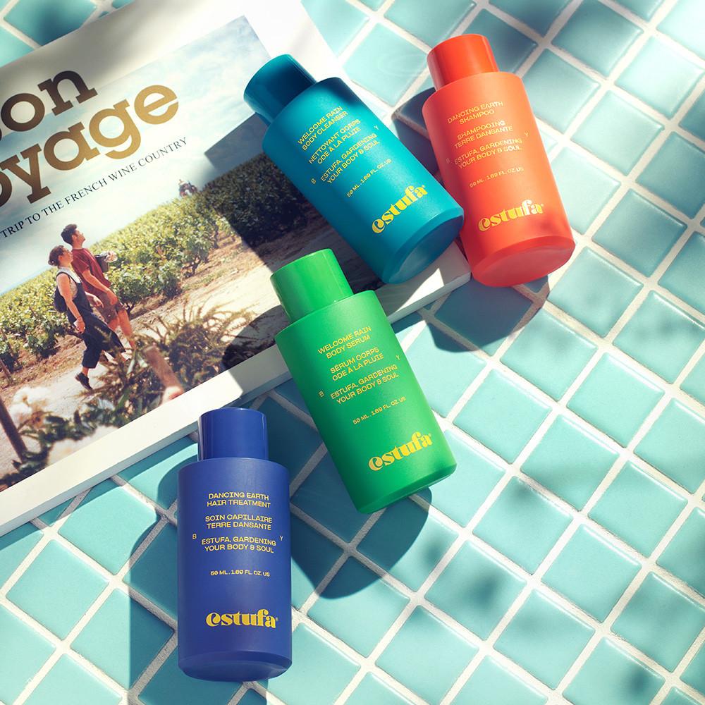 [알림전용] 에스투파 비건 바디 가드닝 트래블 키트 (바디 클렌저/세럼/샴푸/트리트먼트 각 50ml 4종)