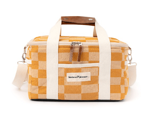 베이리프 Business and Pleasure Co. The Premium Cooler Tote Bag  - Vintage Gold Check