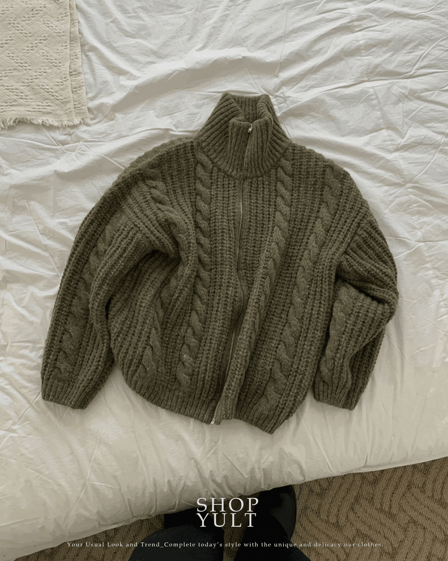 [재고소진시 종료]Malo Collar Knit Zip-up (5color)
