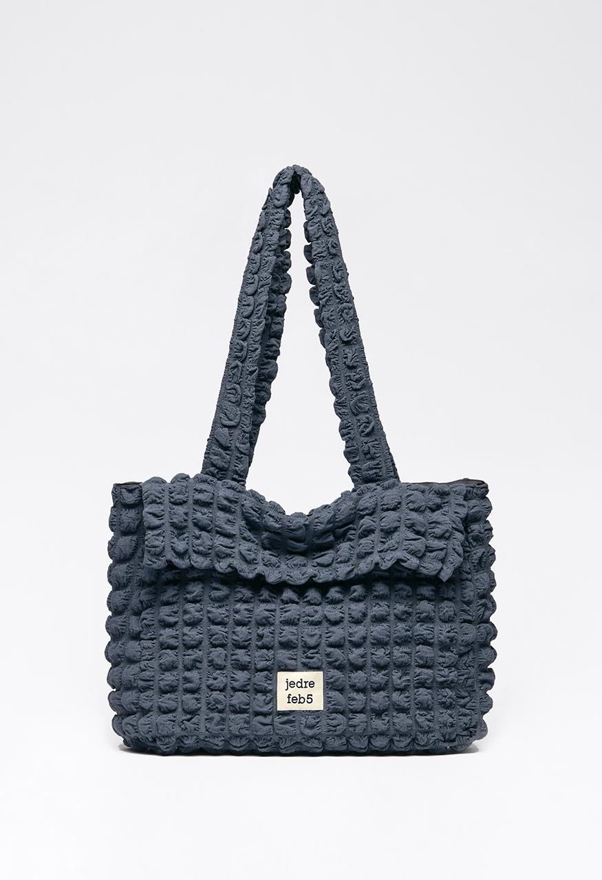 [3/14 예약배송]Croiffle shoulder bag_dark blue grey
