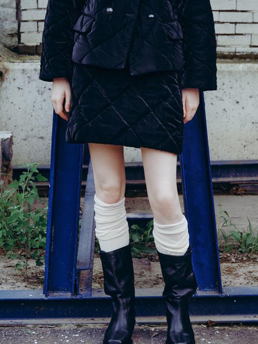 Quilted Velvet Skirt