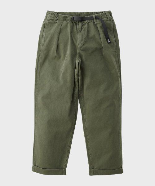 턱 테이퍼드 팬츠 Olive