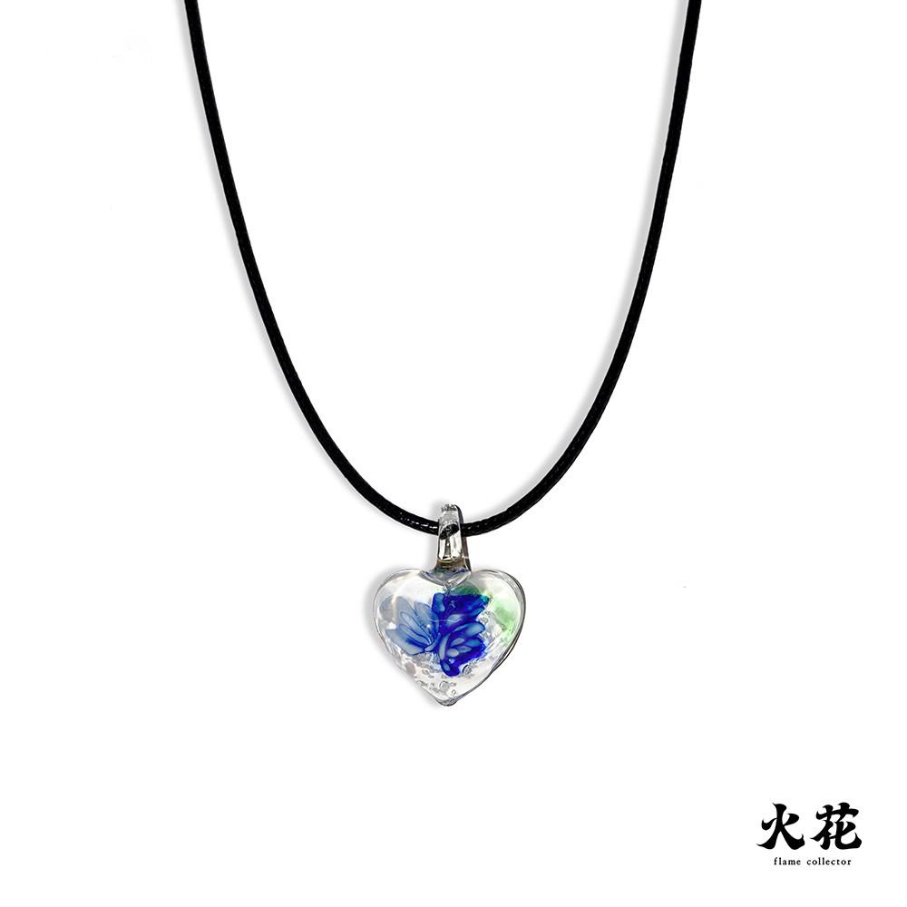 유리 하트 목걸이 6종