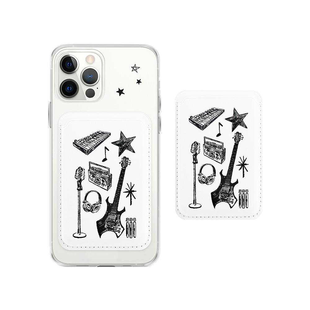 MUSIC IS MY LIFE MAGSAFE LEATHER WALLET (뮤마랖 맥세이프 카드 지갑)