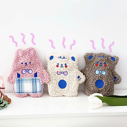 [당일발송!] 곰돌이 토끼 보온 물주머니 핫팩 찜질팩 손난로 바디 핸드 워머