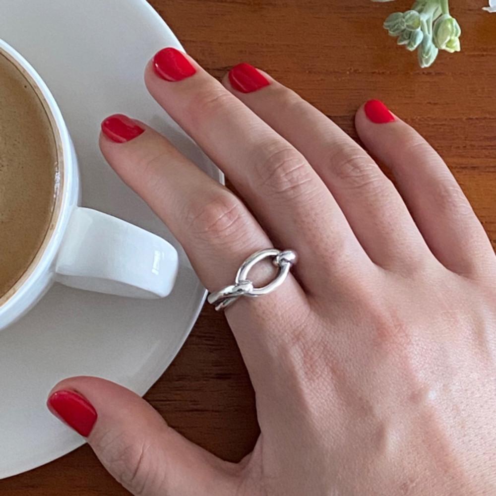 이 화 [타원 포인트 링, oval point ring] silver925