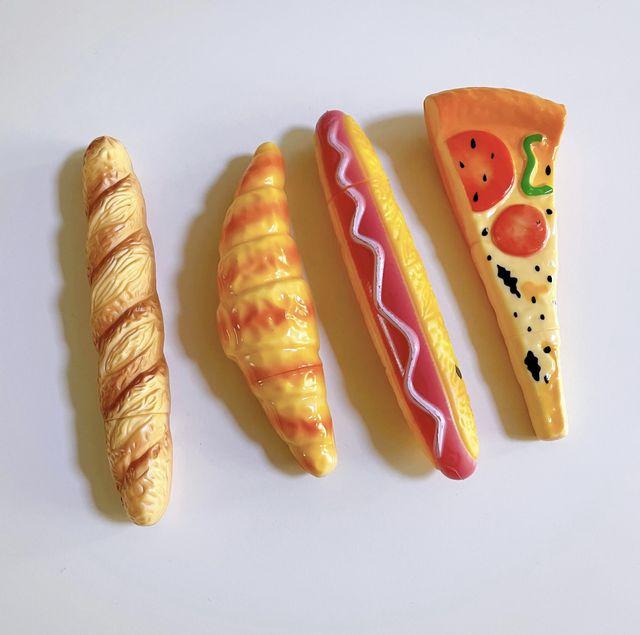 [4종] 맛있는 간식 디저트 빵 특이한 마그넷 볼펜