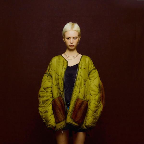 orleans re work fur quilted jacket