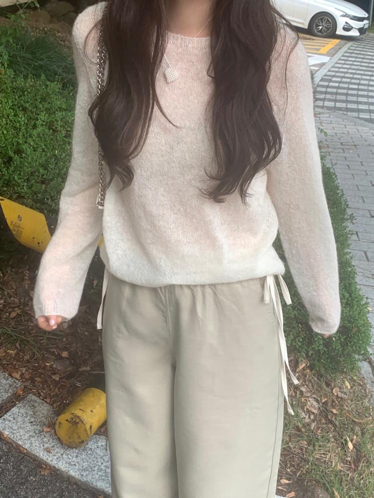 리빙 모헤어 니트