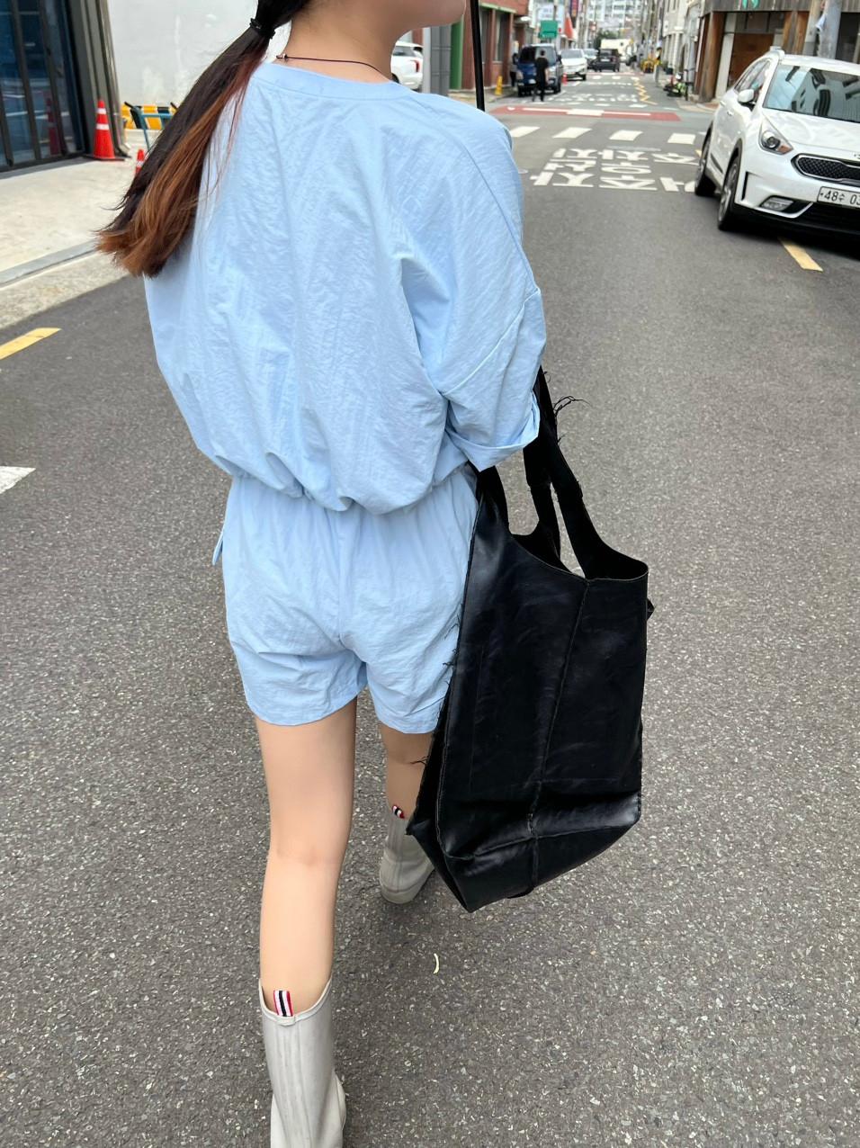 플루디 케인 나일론 카고 밴딩 반바지