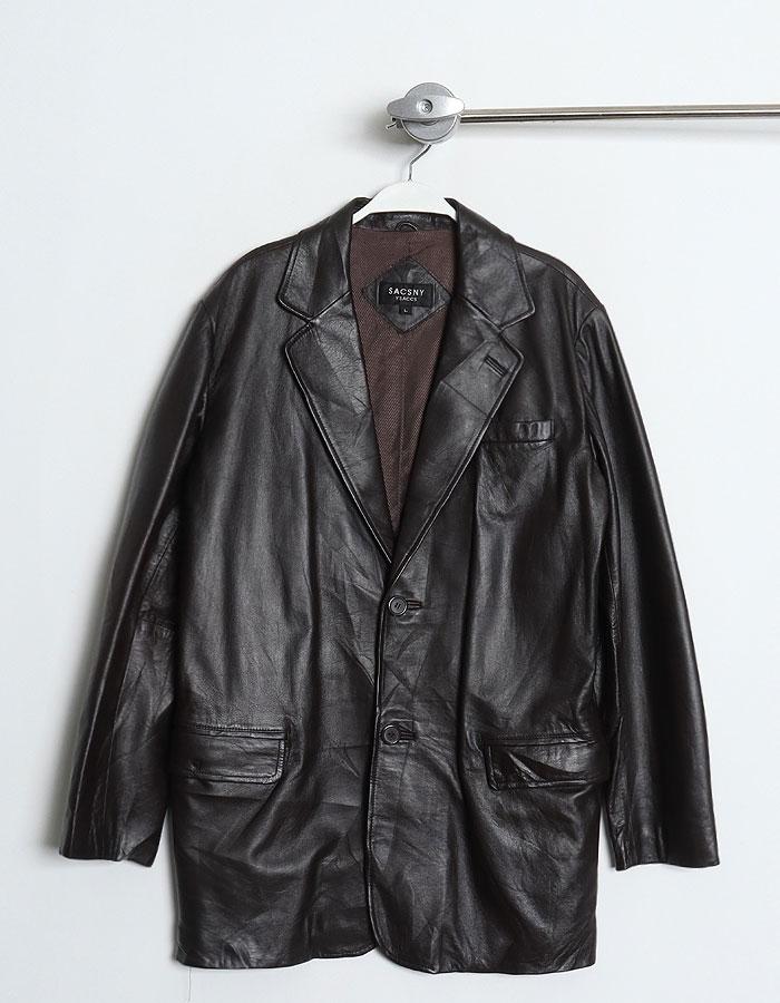 90's SACSNY Y\'SACCS by YOHJI YAMAMOTO Leather Blazer