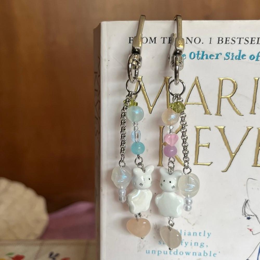 [토끼 인형 키링] 요술봉 응원봉 버니즈 커플 열쇠고리 (2colors)