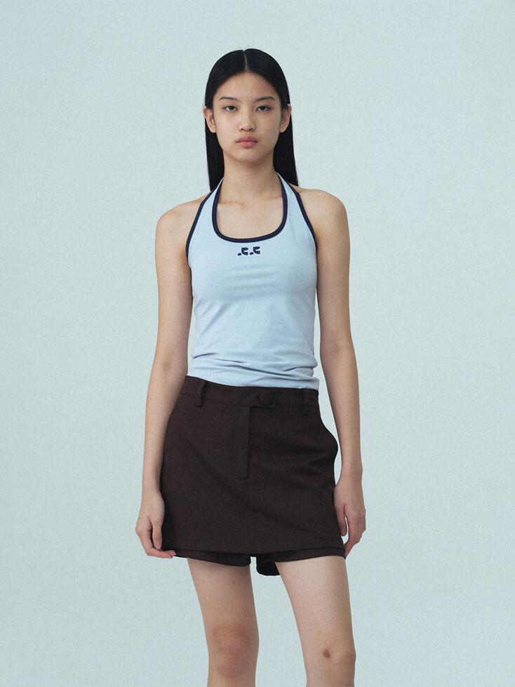 HALTER NECK SLEEVELESS - SKY BLUE