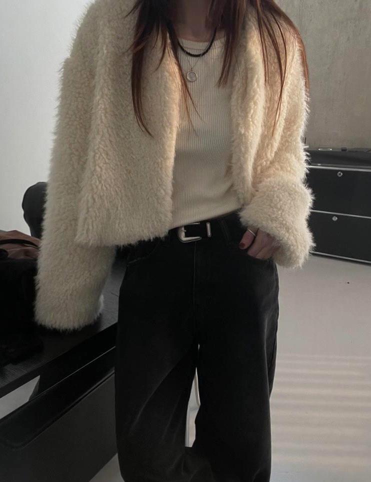fluffy fur jacket