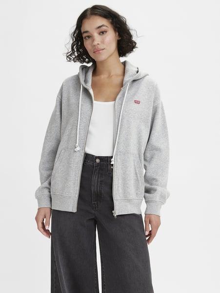 스탠다드 핏 집업 후드