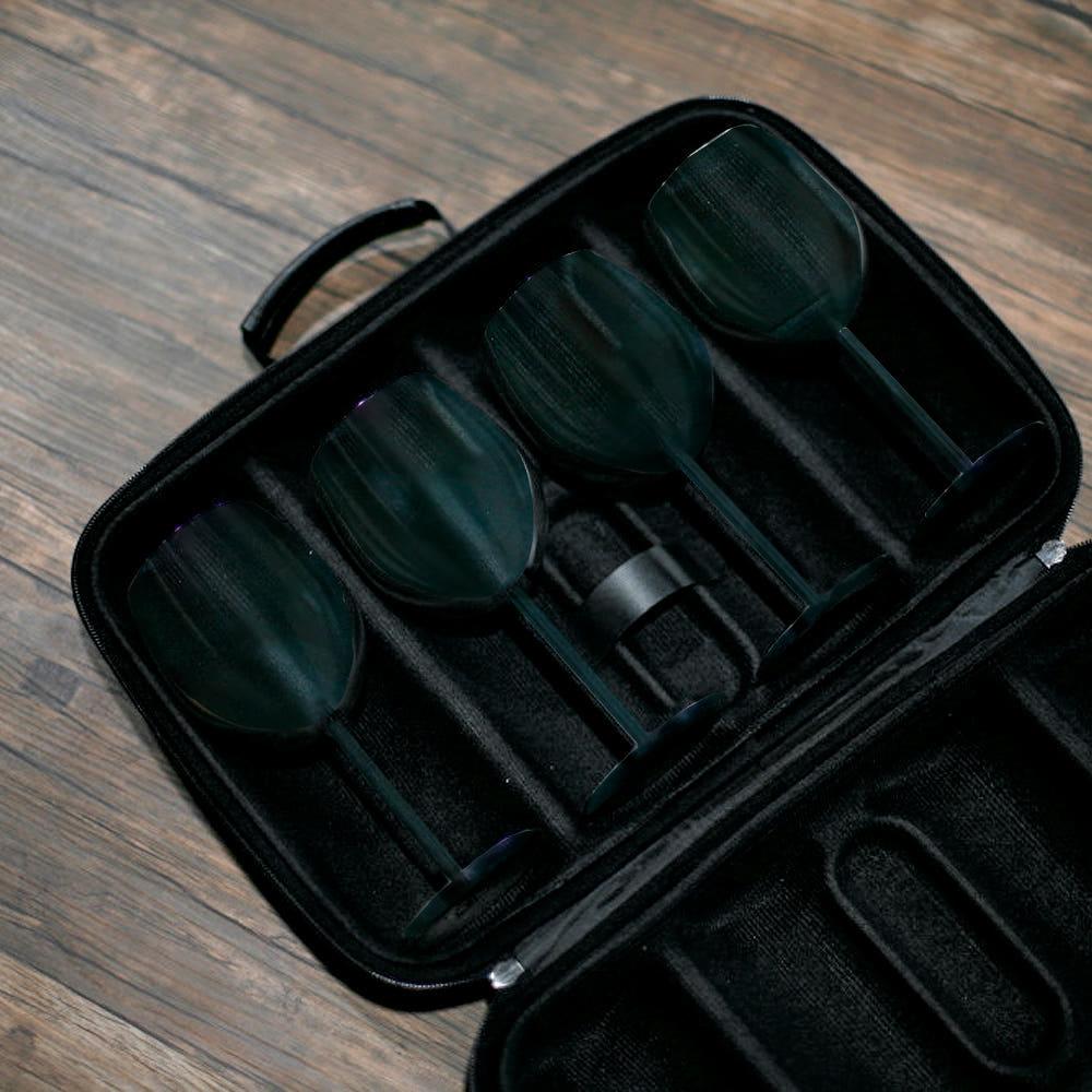 와인잔 가방 하드 케이스 휴대용 캠핑 와인글라스