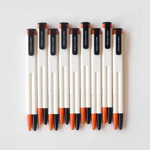 Baton Pen - Black & Orange