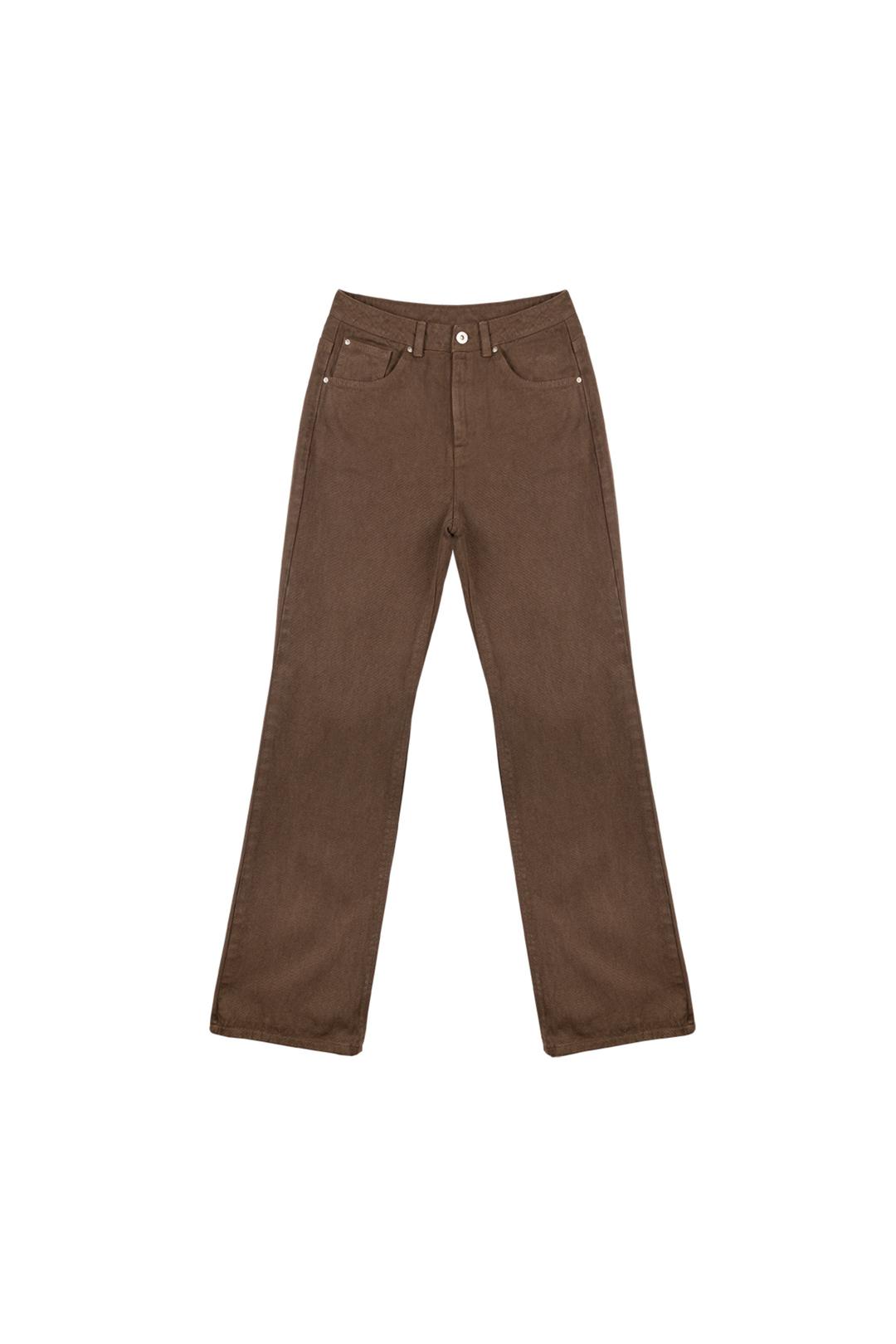 2nd) Color dyeing Jeans D.Brown (배우 안은진님 착용)