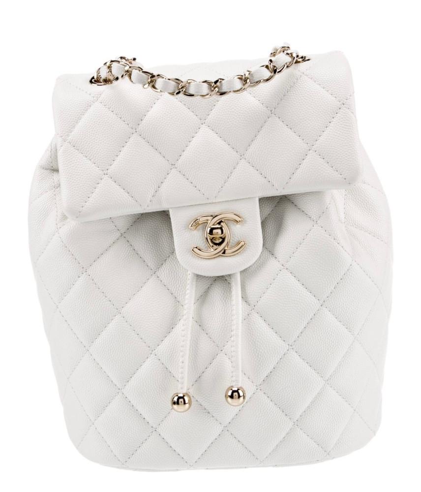 정품 2023 새상품 샤넬 클래식 백팩 스몰 미니 어반 스피릿 화이트 캐비어 A69964 풀셋 바로배송﻿﻿[관부가세포함]