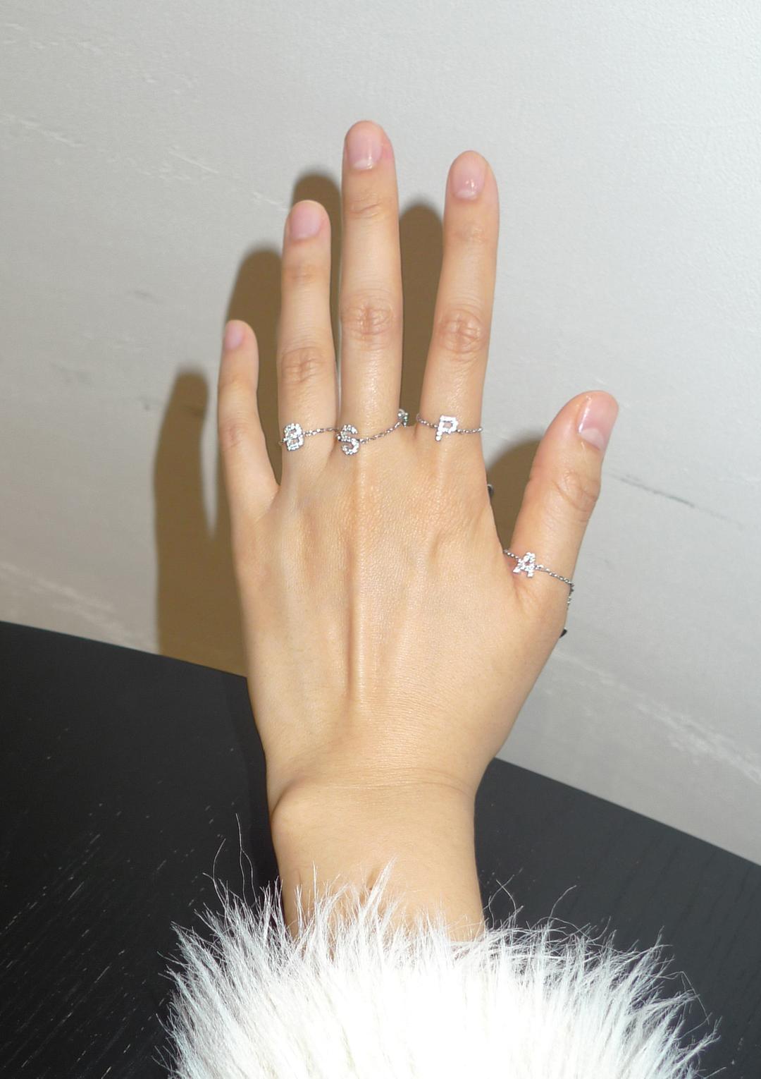 INITIAL RING [925 Silver]