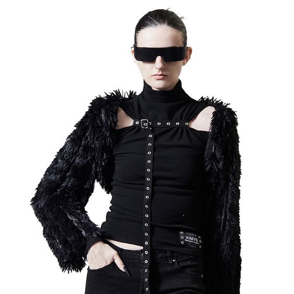 SLEEVE TRACK FUR BOLERO CARDIGAN <KISS OF LIFE 벨 착용>