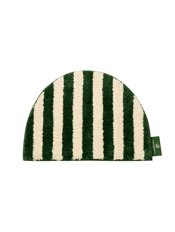 로우바이브 스트라이프 배스러그 발매트 (DEEP GREEN)