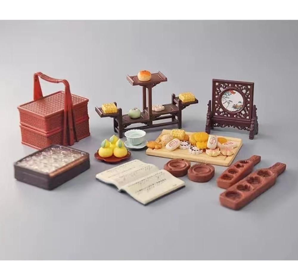 미니어처 음식놀이 1/12 스케일 화과자 다과 간식 리멘트 가챠 시리즈 세트