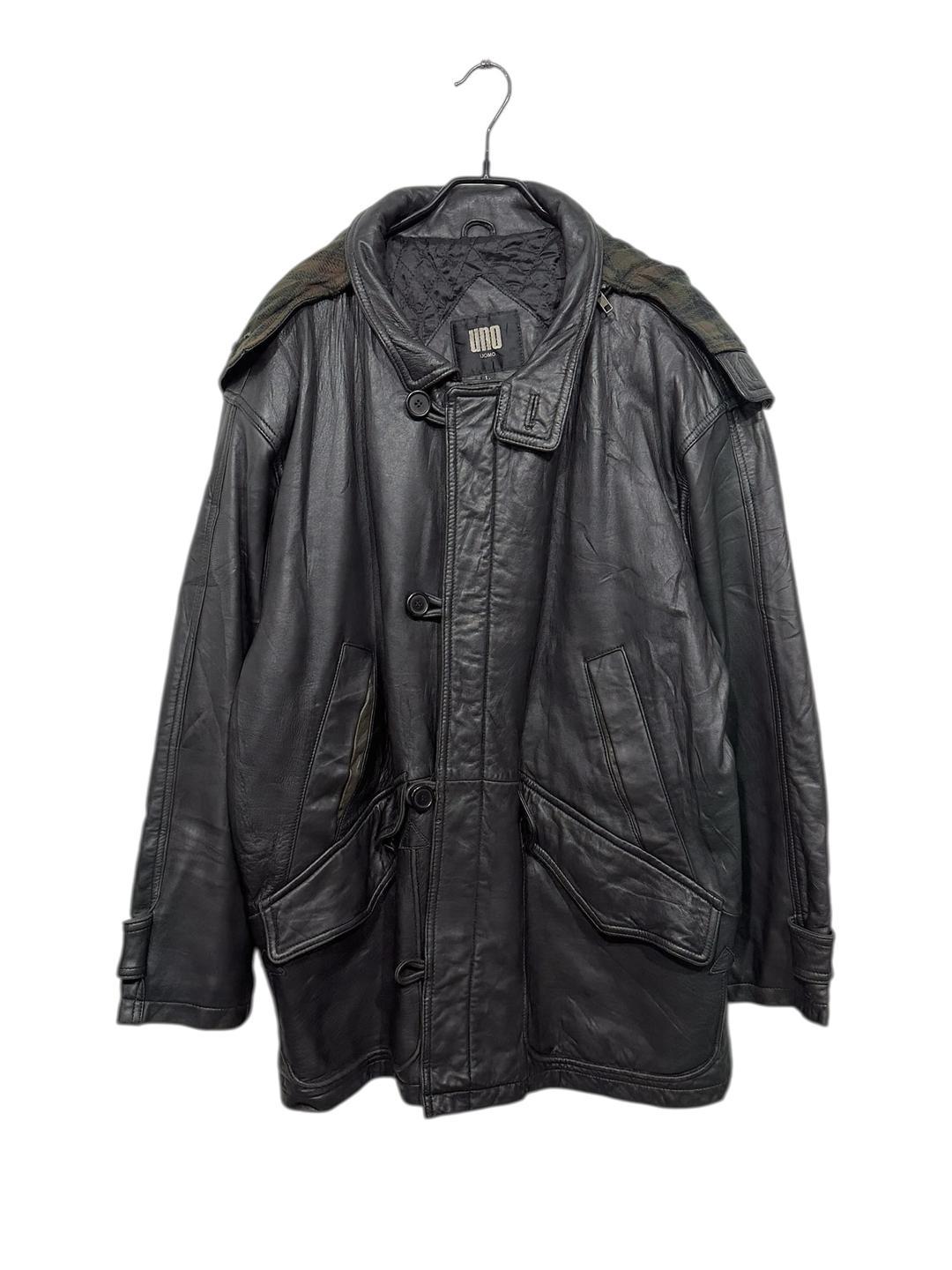uno uomo leather coat (-7)