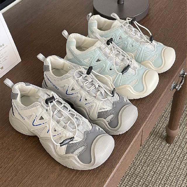 [당일출고] 고퀄리티 고프코어 스트링 밴딩 스니커즈 어글리 운동화