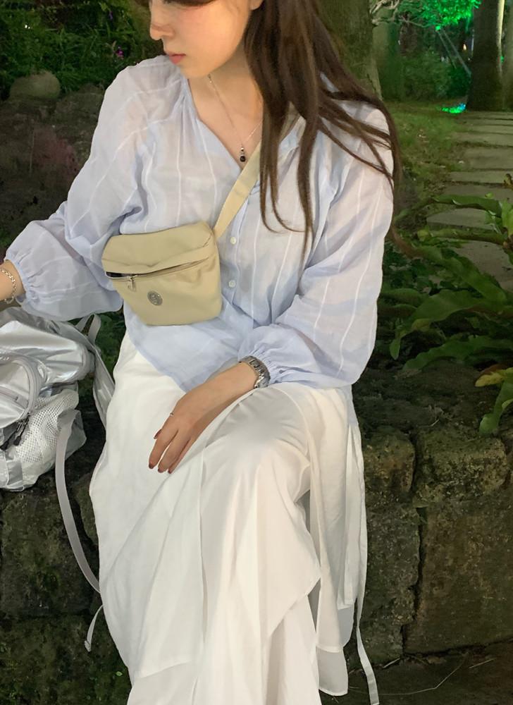 버블 블라우스 3color