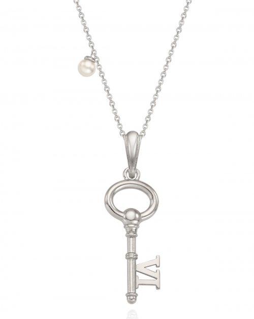 미니 펄 앤 키 목걸이