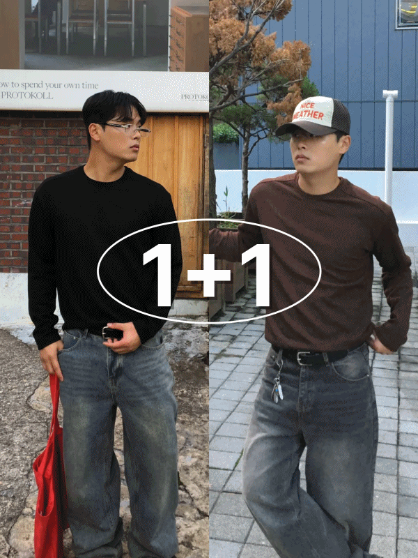 ( 어깨 + 3 ) (1+1) (누적판매500장 주문폭주)스트레치 숄더 절개 긴팔니트 11color